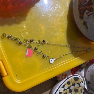 Elegant Green and Silver Necklace